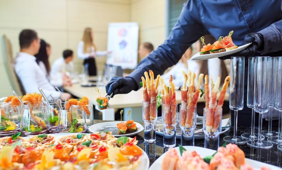 office meeting catering food